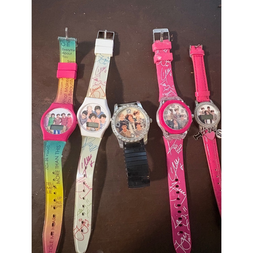 One Direction Watch Lot 5pc 1D Harry Styles Niall Horan Zayn Malik Memorabilia